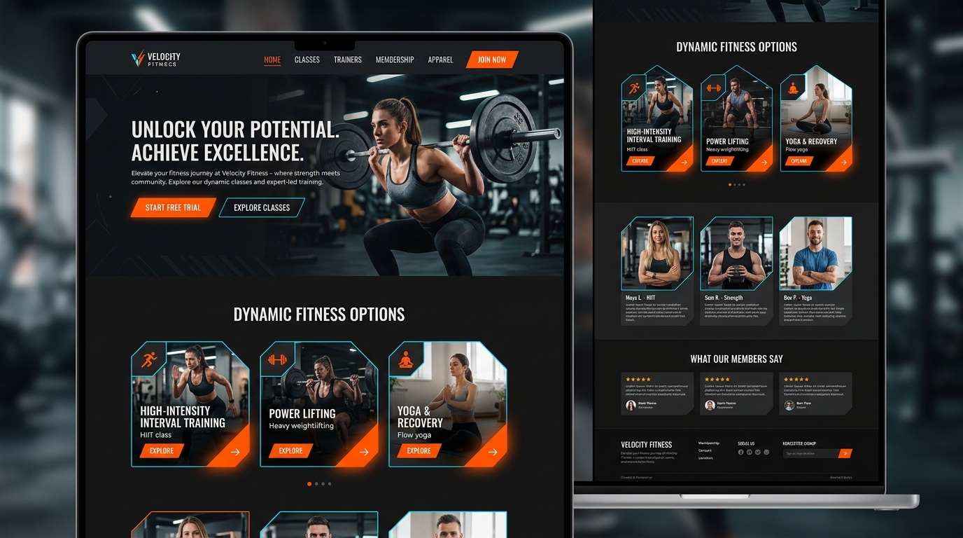 Gym website demo